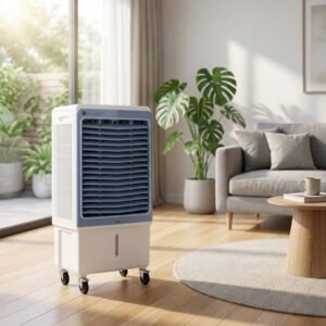 Climatizador Evaporativo Portatil | Enfriador de Aire 3 Velocidades | Depósito de 60L | Temporizador 12h con Mando a Distancia