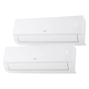 Aire acondicionado Split 2 x 1 - LG MULTI912Z.SET, 4100 fg/h, Dual Inverter, WiFi, Para Superficies de 30m2+20m2, Blanco