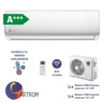 Aire Acondicionado 1x1 ARTROM AMCRD-24, 24000 BTU, 6000 Frigorías, A+++, Wifi, Bomba de Calor Inverter, Muy silencioso. 6000 fg. Tuberías 1/4" y 1/2"